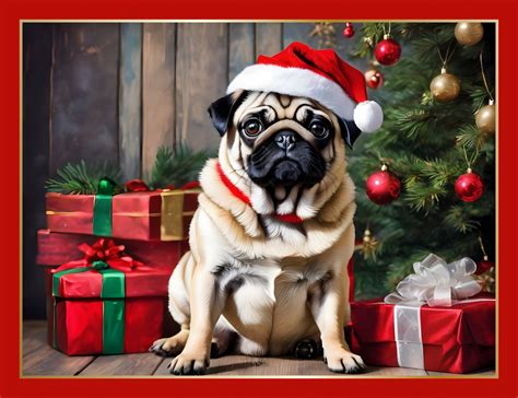 Christmas Pug Dog Gifts Free Stock Photo - Public Domain Pictures