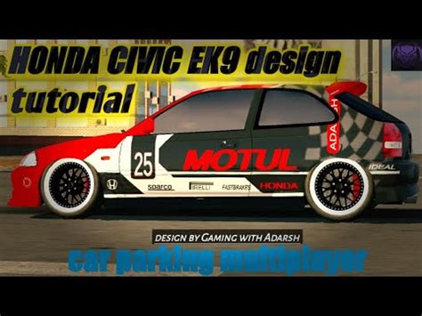 honda civic EK9 livery/design tutorial very easy & Pro design🔥car ...