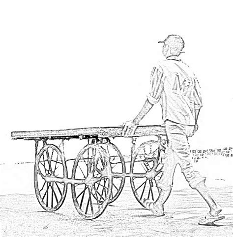 Stock Pictures: Wooden hand carts with four wheels - Photos and Sketches
