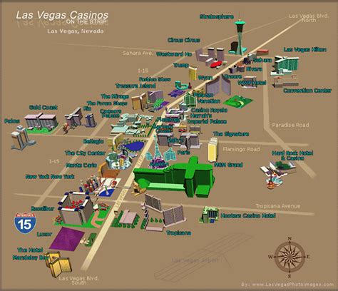 Map of Las Vegas Casinos, Vegas Strip Map