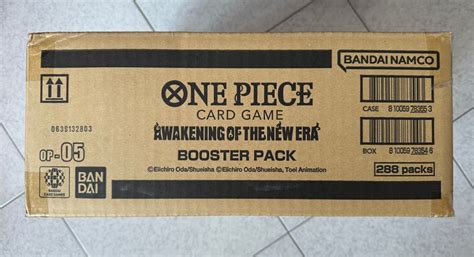 One Piece OP05 OP5 Awakening of the New Era Sealed Case (English ...