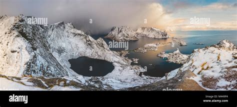 Winter in Lofoten Islands Stock Photo - Alamy