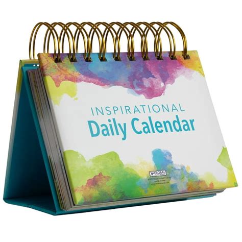 Motivational & Inspirational Perpetual Daily Flip Calendar Self-Standing Easel - GPP-0044 ...