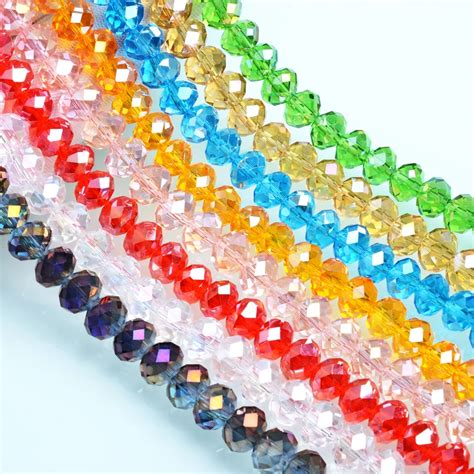 8mm AB Color Faceted Rondelle Beads Wholesale Crystal Beads for Jewelry Making-in Beads from ...