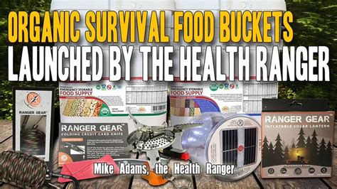 Organic survival food buckets launched by the Health Ranger | Survival ...