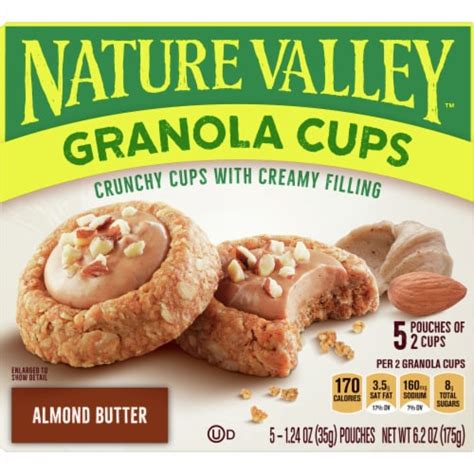 Nature Valley Granola Cups Almond Butter Snack Pouches, 5 ct / 1.24 oz - Kroger