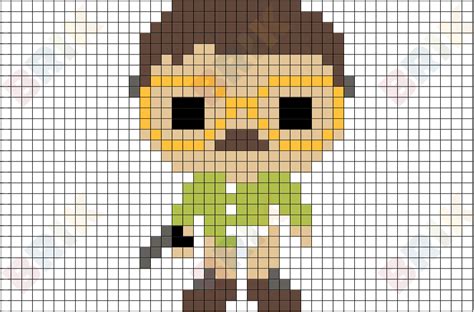 Walter White Pixel Art | Pixel art, Lego art, Pixel art design