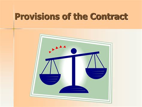 PPT - Provisions of the Contract PowerPoint Presentation, free download ...