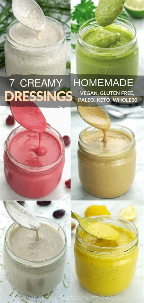 7 Creamy Gluten Free Dairy Free Salad Dressings (Vegan) | Healthy Taste Of Life