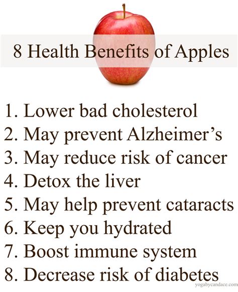 8 Health Benefits of Apples — YOGABYCANDACE