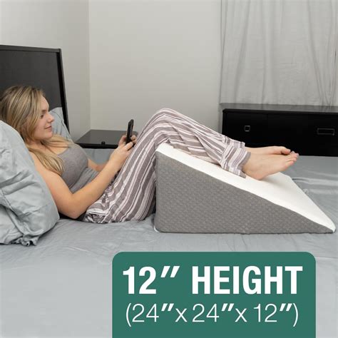 Snapklik.com : Kоlbs Bed Wedge Pillow Chic Jacquard Cover Wedge Pillow For Sleeping And Acid Reflux