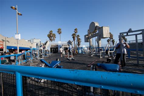 Muscle Beach in Venice, California. Photo by Greg Zook. http://www.zookphoto.com http://www ...