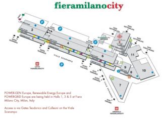 Map of Fiera Milano City - Power Engineering International