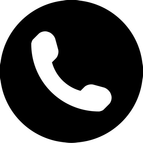 Icons Symbol Handset Iphone Transprent Png Free Phone Logo Circle Png | Sexiz Pix