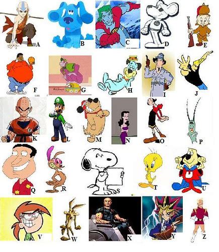 Cartoon Characters A-z | Nice Pics