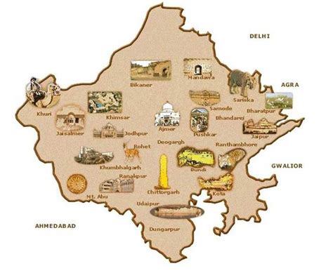 Rajasthan tourism map – Artofit