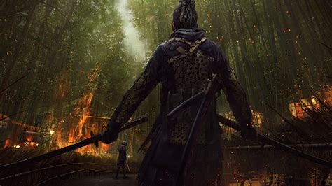 Download wallpaper 1920x1080 samurai, warrior, art, full hd, hdtv, fhd, 1080p wallpaper ...