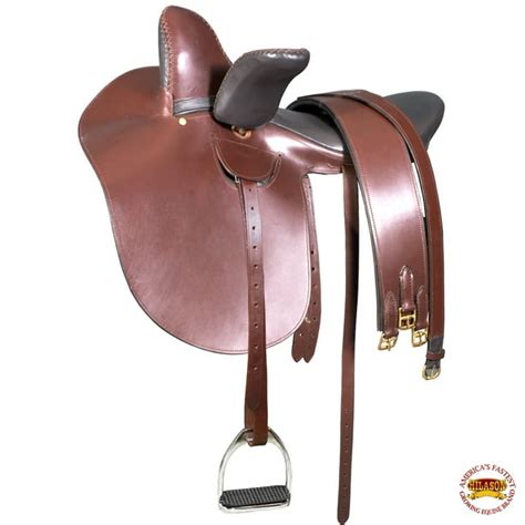 English Side Saddle Horse Riding Tack Brown Leather Hilason - Walmart ...