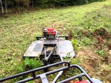 Pull Behind Mowers diy | Mowing field with ATV & rough cut mower | Tractor Things to Build ...