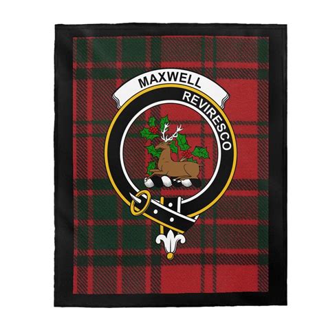 Clan Maxwell Scottish Tartan Crest Scottish Clan Gift Manta - Etsy España