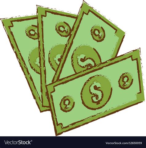 Money bills design Royalty Free Vector Image - VectorStock