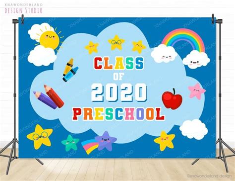 Digital Only Preschool Backdrop Kindergarten Banner School - Etsy | Preschool arts and crafts ...