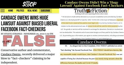 Did Candace Owens Win a Huge Lawsuit Against Facebook Fact-Checkers ...