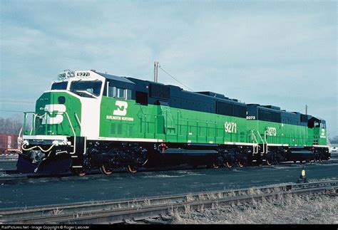 Burlington Northern Railroad EMD SD60M Train at London, Ontario, Canada