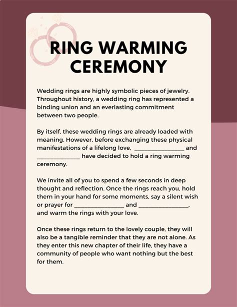 3 Ring Warming Ceremony Scripts & Samples (+Free PDFs)