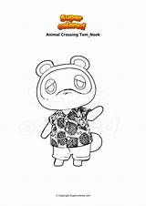Animalcrossing Tom Nook Coloring Pages Coloring sketch template