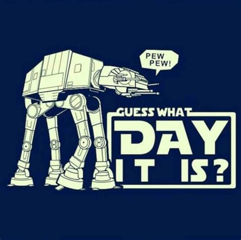 Pin by Kristen Milgrim on Marketing | Happy star wars day, Star wars quotes, Star wars humor