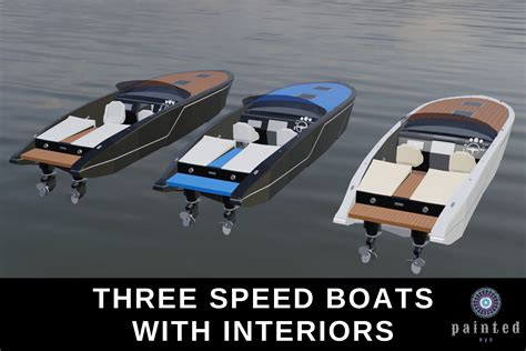 Speed Boats with interiors Low Poly | 3D 船舶 | Unity Asset Store