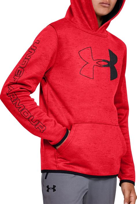 Under Armour Boy's Armour Fleece Branded Hoodie - Walmart.com