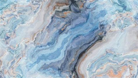 Blue marble background. Blue marble pattern with curly grey and gold inclusions. Abstract ...