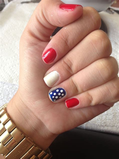 Pin by Jennifer O’Neill on Nails | Blue nail art designs, Red white blue nails, Les nails