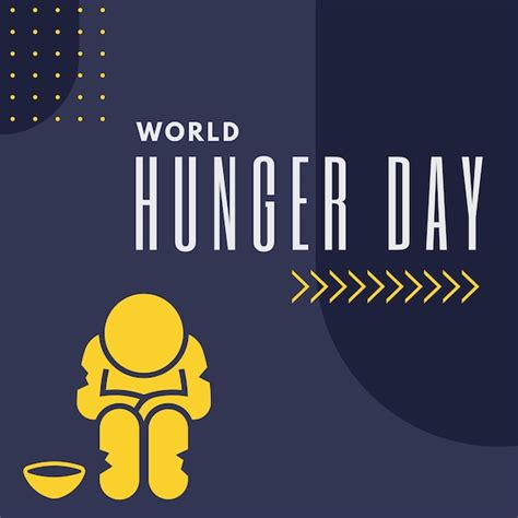 Premium Vector | World hunger day poster suitable for social media posts