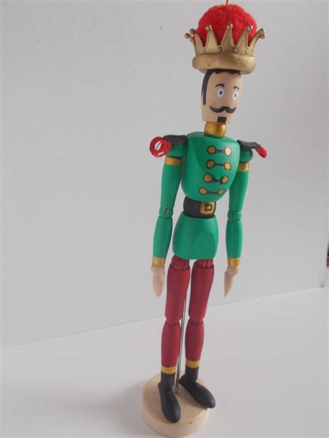 SALE Nutcracker, Art Doll Sculpture Wooden Figure Hand Painted Wooden Male Manequin Articulated ...