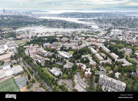 Aerial view of University of Washington, Seattle, Washington State, USA Stock Photo - Alamy