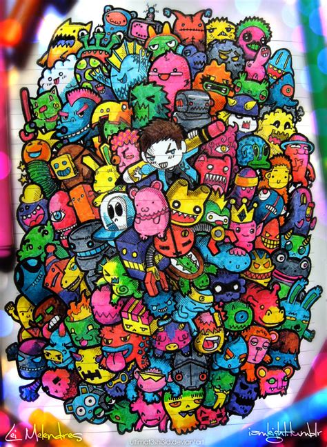 Doodle Monsters by lei-melendres on DeviantArt