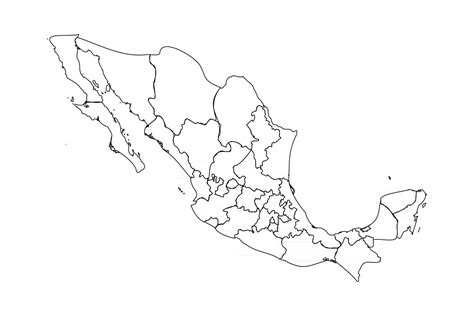 Doodle Map of Mexico With States 2549171 Vector Art at Vecteezy