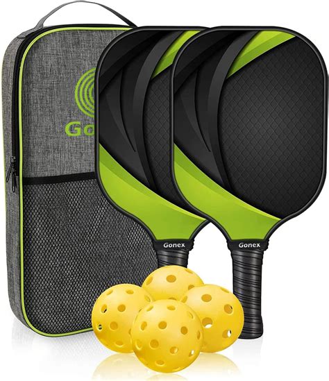 Gonex Pickleball Paddles, Pickleball Set of 2, USAPA Graphite ...