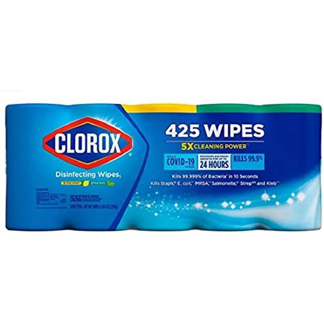 Clorox Disinfecting Wipes Variety Pack - 5X Cleaning Power, Kills 99.9% Of Bacteria - 5 Pack ...