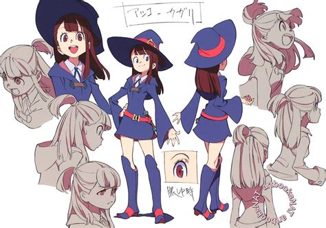 drawing anime Akko Kagari being her amazing self | Little witch academia characters, Little ...