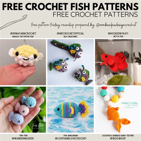 16 Free Crochet Fish Patterns: Colorful and Fun Amigurumi