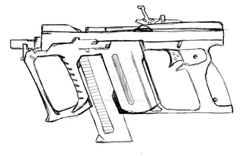 Machine Gun Drawing at GetDrawings | Free download