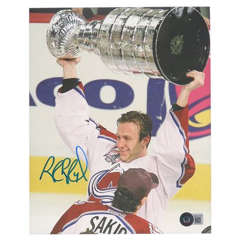 Rob Blake Signed Avalanche 8x10 Photo (Beckett) | Pristine Auction