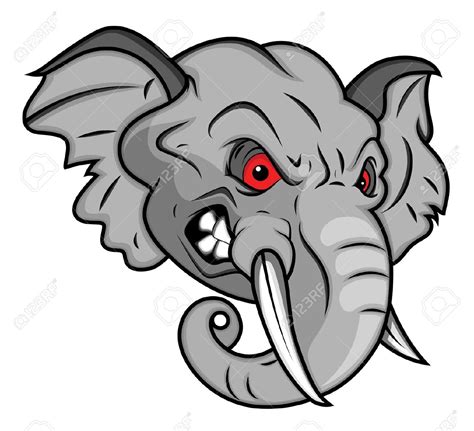 Cartoon Elephant Face Images - Cute Elephant Face Cartoon Stock Vector ...