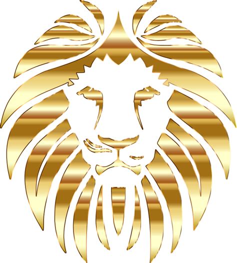 Golden Lion No Background - Openclipart