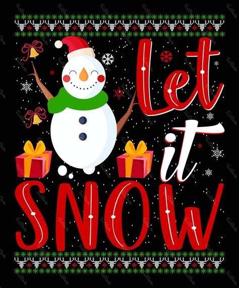 Let It Snow Christmas | PREMIUM Vector File