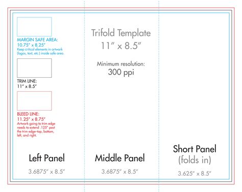 Three Fold Card Template – Mightyprintingdeals.com